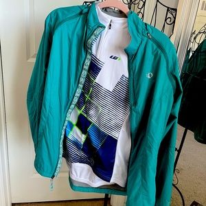 Women bike jersey and converter jacket